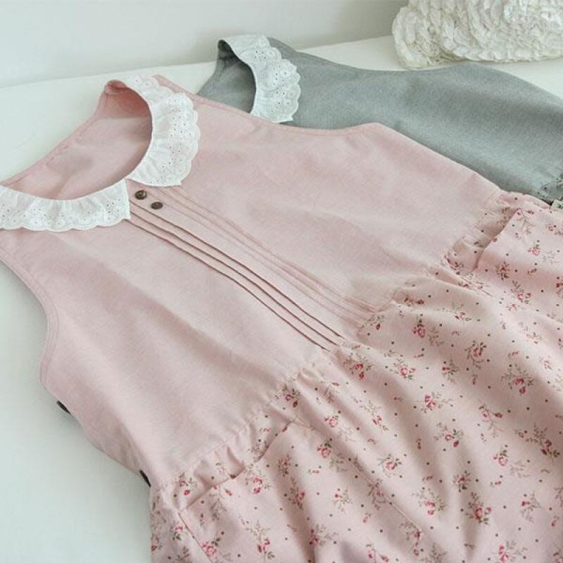 Фартук с маленькими цветами (2 цвета) pink