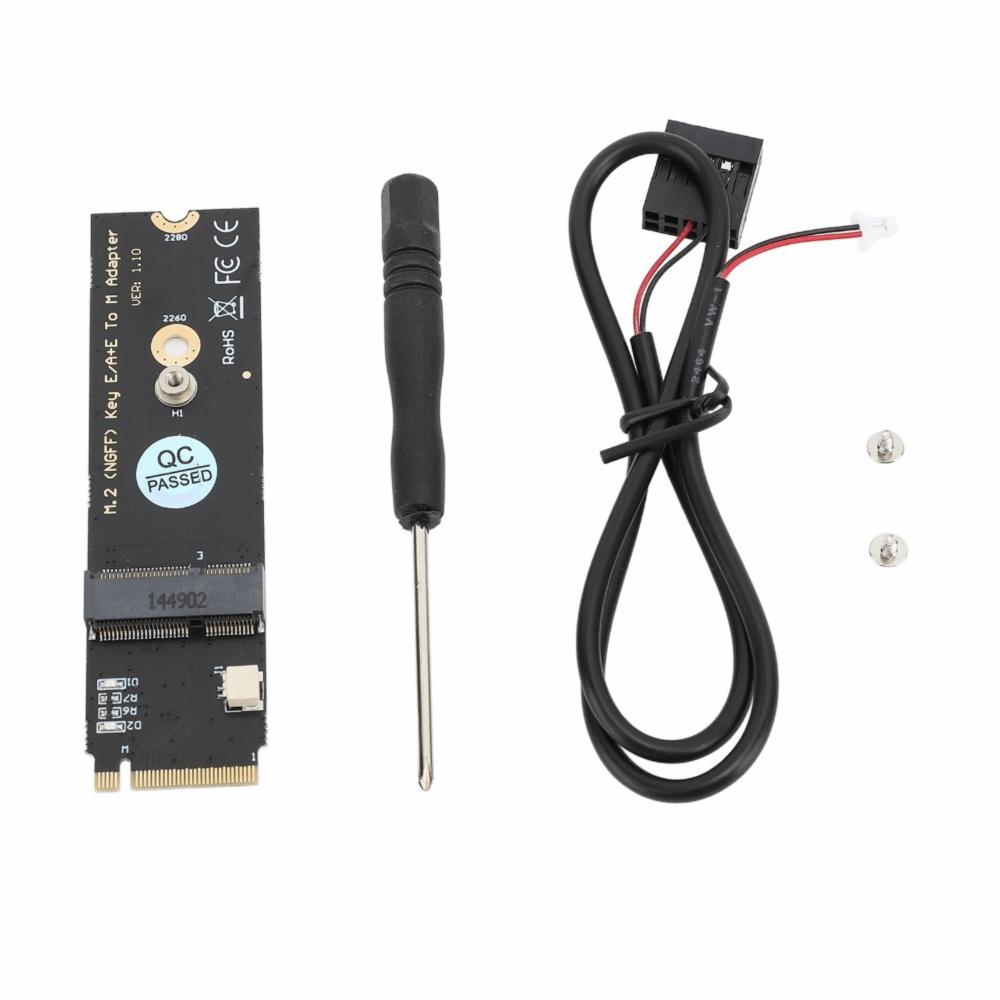 Plug and Play M.2 NGFF A E Key Adapter No Driver Required M.2 Key M Convert Card Gaming PC