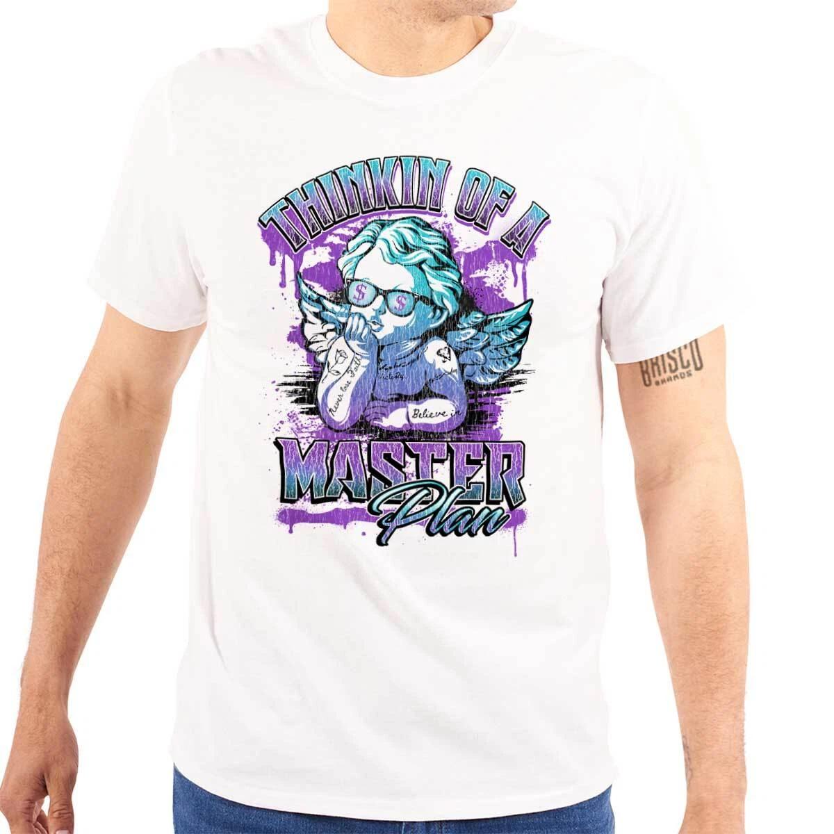 Cool Urban Thinkin Of A Master Plan Angel Womens or Mens Crewneck T Shirt Tee 2XL