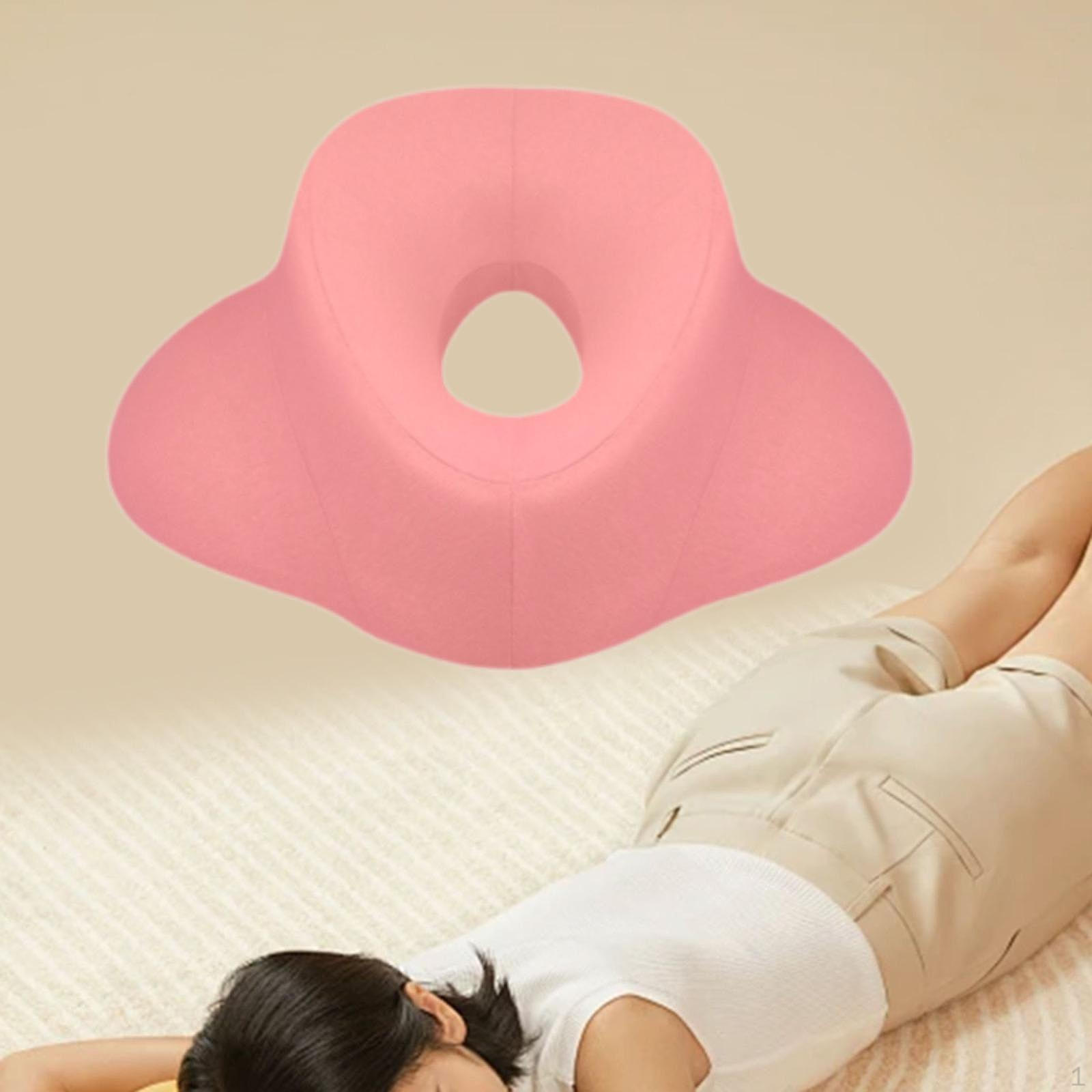 

Подушка для массажа в салоне, дома, комфортная подушка для поддержки головы, для положения лицом вниз розовый