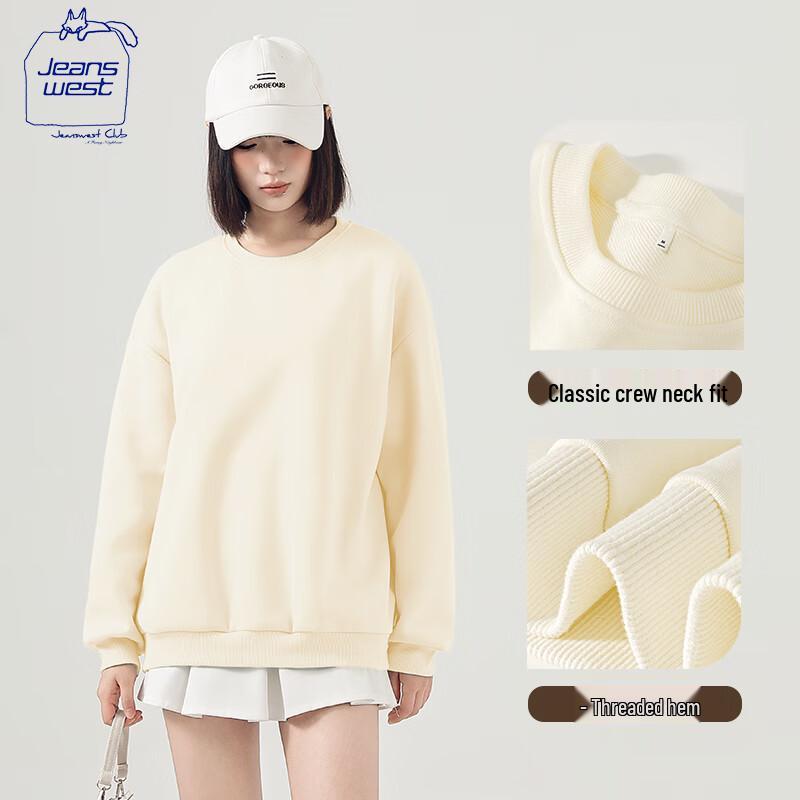 JEANSWEST CLUB Women's Casual Crewneck Sweatshirt