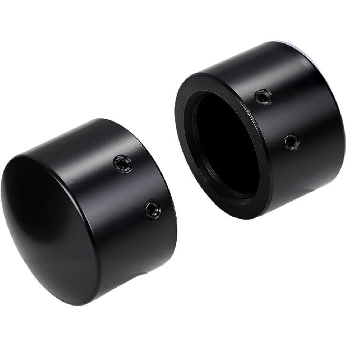 CHANGCHENG Front Axle Nut Cover Cap,Aluminum Alloy Front Lug Nut Cover for Touring Sportster Trike Glide Softail VRSC Models