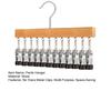 Closet Pants Hanger Closet Organizer with 10 or 12 Clips Space Saving Clothes Hanger for Leggings Pants Scarves Socks Hats Skirts Storage