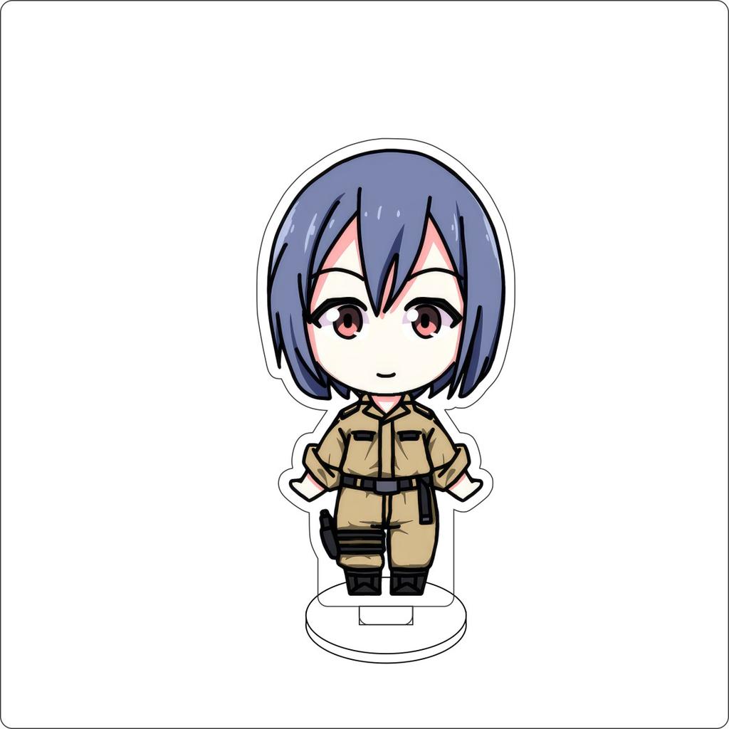 10CM Anime 86 eightysix Figurenständer Modell Vladilena Milizé/Shinei Nouzen/Guns linger Niedliche Schreibtischdekoration Stehschild Geschenke