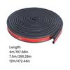 Universal Tailgate Seal Auto Adhesive EPDM Rubber Weatherstrip Double Layer Protection Suitable For Trucks Campers Cars