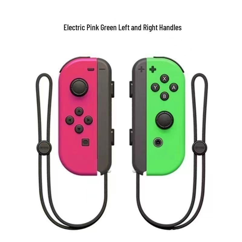 Wireless Bluetooth Joy-Con Controllers with Wake-Up Feature and Wrist Strap, Left and Right Separately for Switch