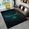 Viking Norse Mythology God Loki Rune Area Rug,Carpet Rug for Living Room Bedroom Sofa Doormat Kitchen Decor,Non-slip Floor Mat