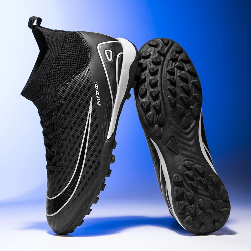 New Youth High-Top Football Shoes Student Youth Grass Spikes Men'S And Women'S Broken Nails Training Shoes