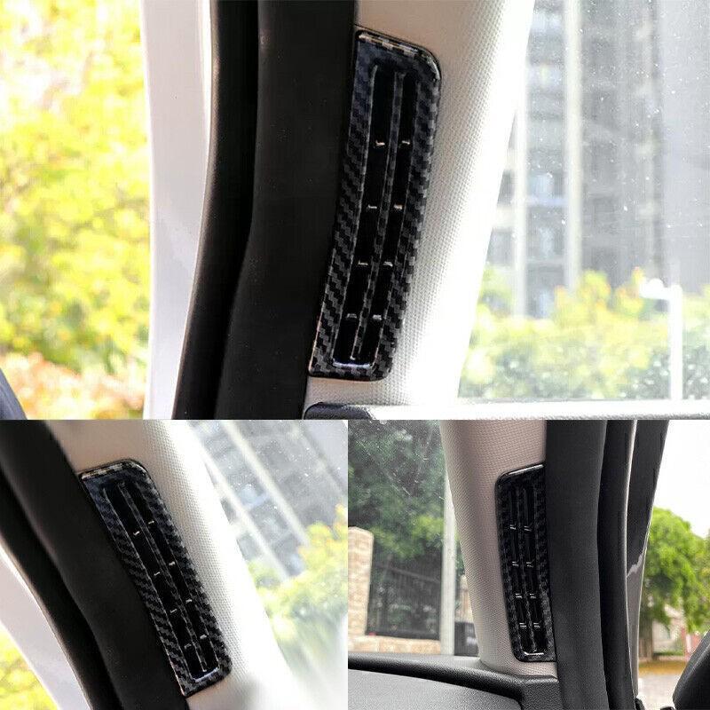 For Hyundai Tucson 2022-2024 Carbon Fiber A Pillar Air Outlet Vent Cover Trim