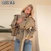Damen Vintage Casual Einfarbig Druck Herbst Winter Langarm Jacken & Mäntel