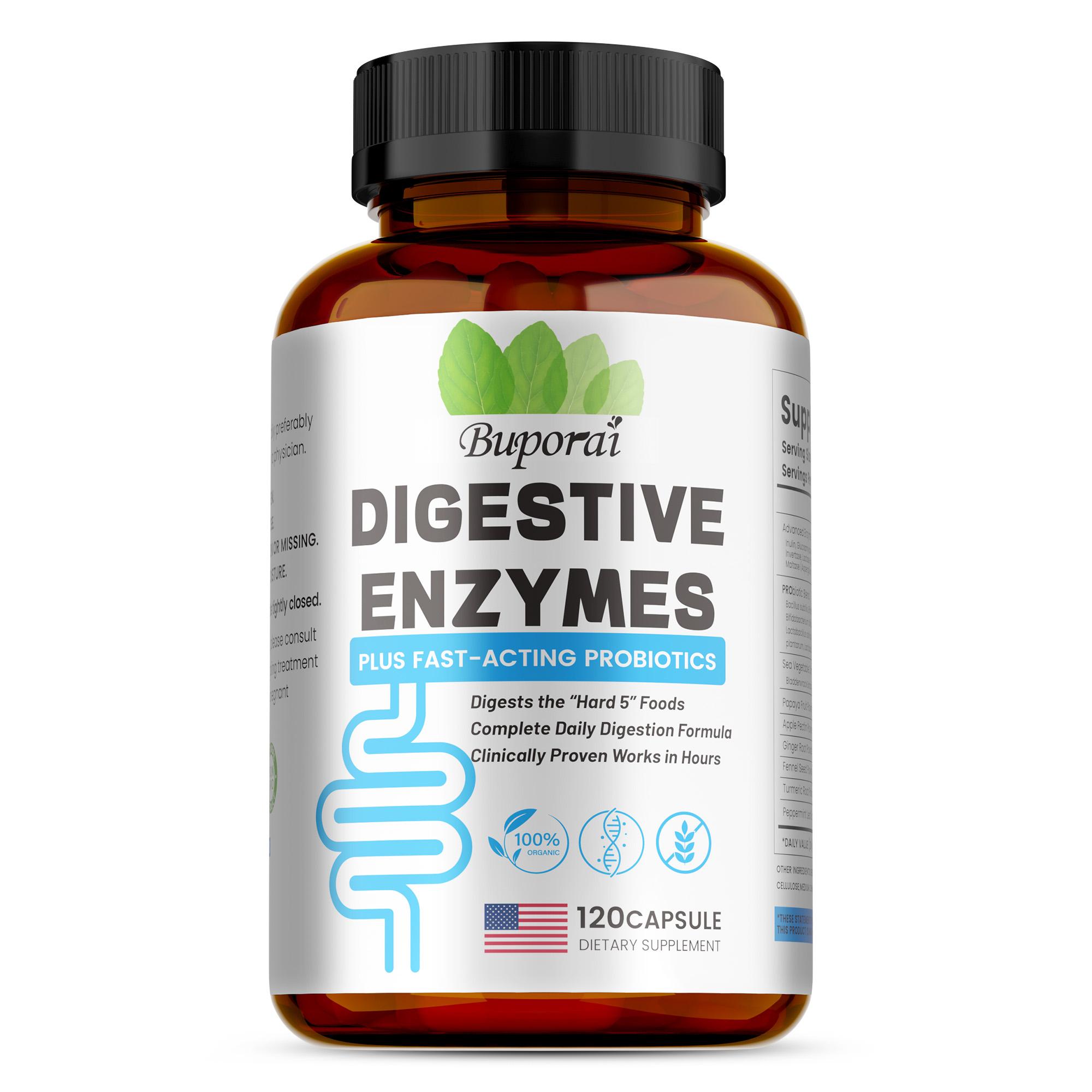 

Complex enzyme digestive supplement, containing probiotics and prebiotics, promotes gut health, relieves bloating, suitable for both men and women. 120