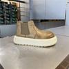 Herbst neue kurze Stiefel bequemer Schaft hässlich süß großer Kopf Persönlichkeit High-End xs