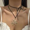Y2K Accessories Starfish Necklace Pendant Beach Choker Fashion Conch Clavicle Chain  Beach Jewelry