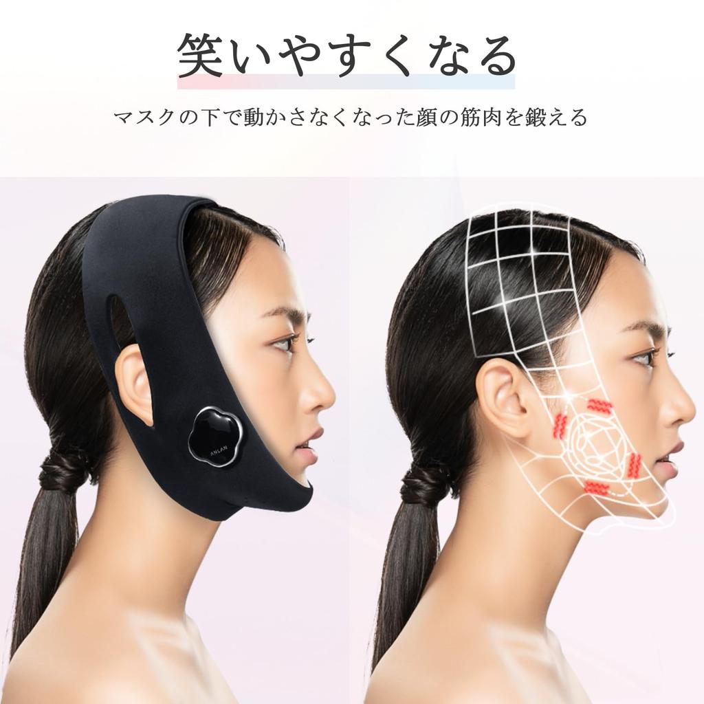 Vorgestellt in beliebten ANLAN Gesichtsbeautys EMS Gesicht Gesichtsdoppel 3 EMS 5 Intensität Tragbar Gesichtsbeauty Geschenk Zeitschriften! Gerät, Aufzug, Band,