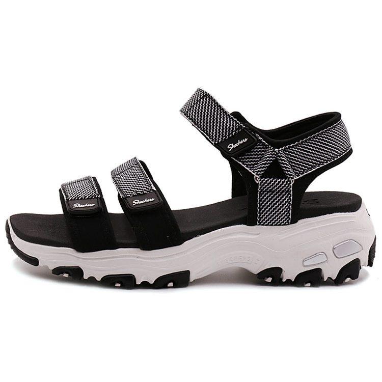 Skechers D Lites Sandals Black Women`s