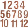 ARTIBETTER Wooden Clock Number Set, Arabic Numerals, DIY Wall Clock Parts, Lightweight and Compact, Ideal for Clock Repair and Number Replacement.