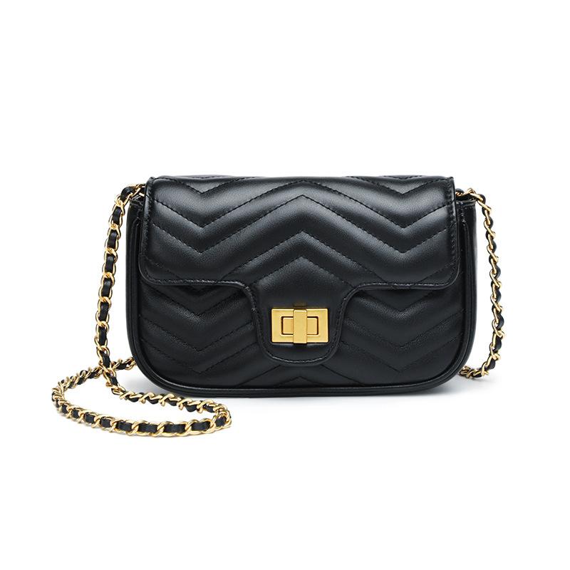 

Ароматная стильная сумка, новая корейская сумка-цепочка, модная повседневная женская сумка из коровьей кожи, диагональная сумка на одно плечо для женщин