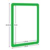 5 PCS New PVC Transparent Card Holder Clear Colored Borders Hard Edge Card Sleeve High Definition Smooth Photo Holder