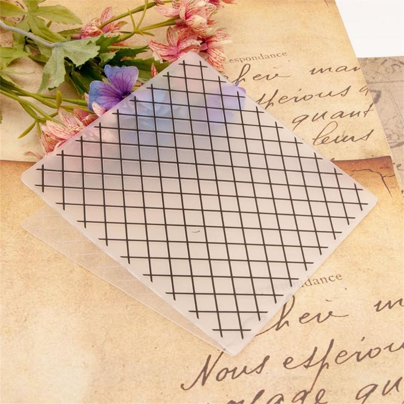 Embossing Folder Grid Dot Stencils for Card Making DIY Scrapbooking Album Paper