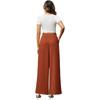 Women's Spring and Summer New Wide Leg Trousers Elastic Waistband Wide Leg High Waist Long Skirt Trousers Female