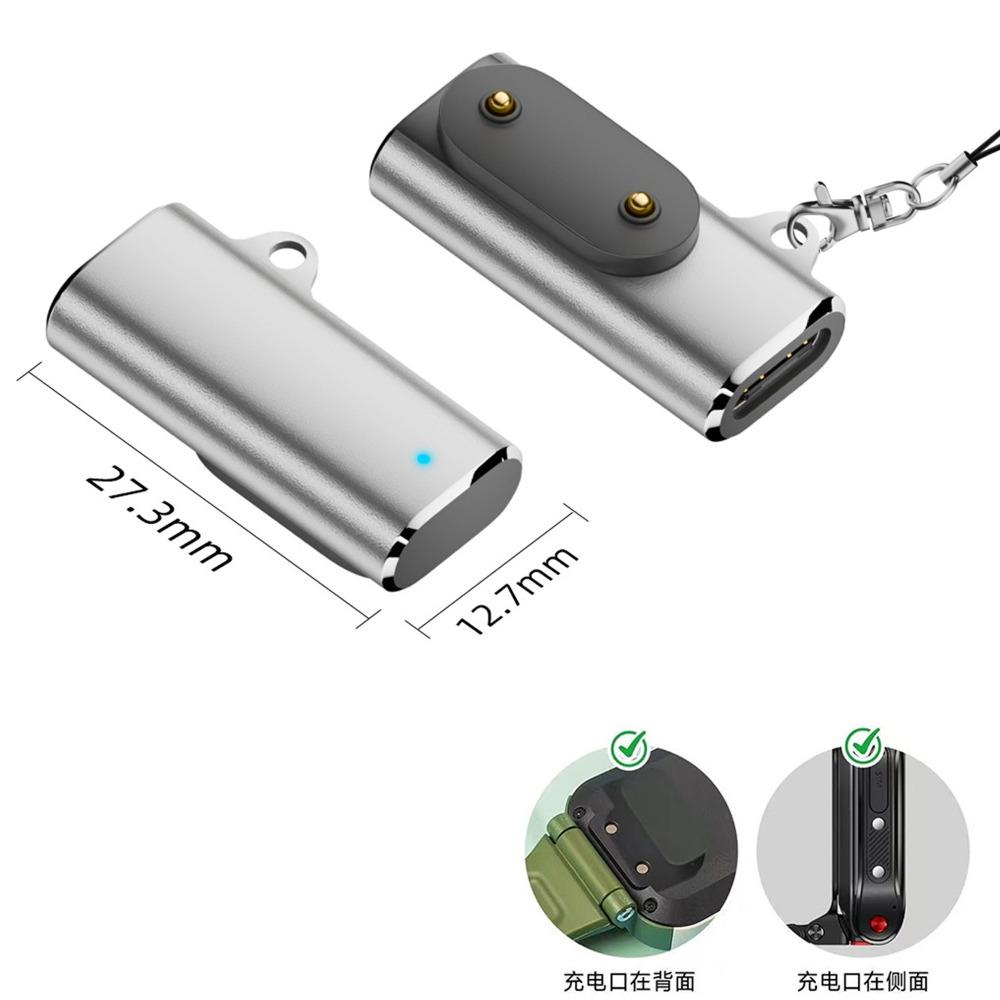 

with Indicator Light Magnetic Charging Adapter USB-C Power Connector for Huawei Band 10/9/8/Fit3 срібний