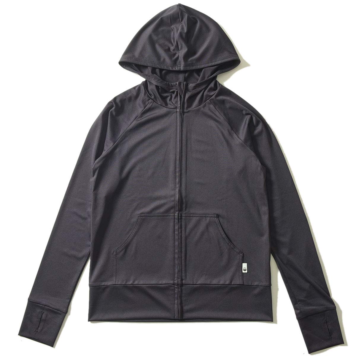 

Heleiwaho Women s Rash Guard, Hoodie, Long Sleeve, Amphibious, Sweat-Wicking, Quick-Drying, UV Protection, UPF 50+, Size M, Black