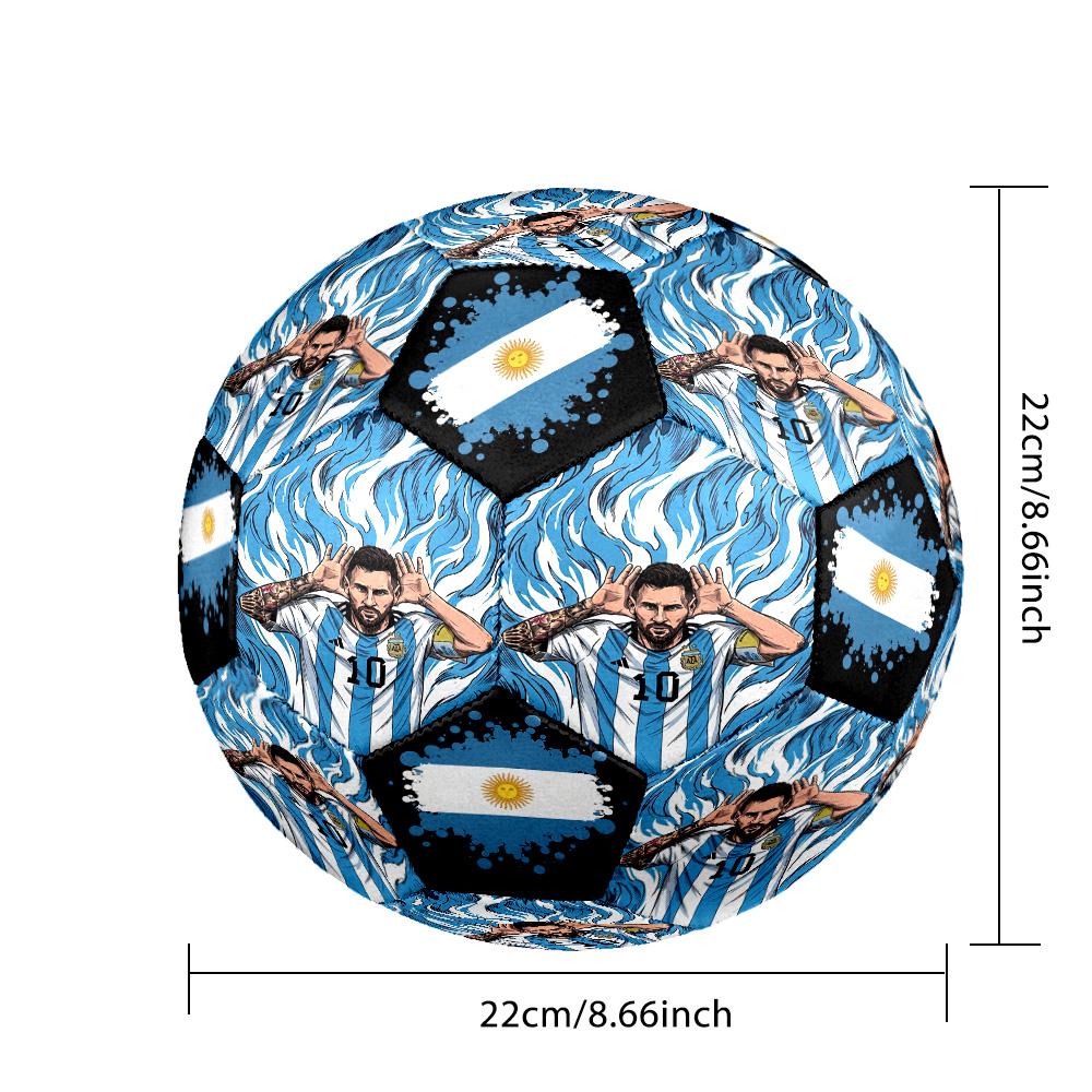 Messi 10 Number Football Legend Size 5 Soccer Football Machinestitched Indooroutdoor Universal Football Perfect Commemorative Gift For Soccer Lovers