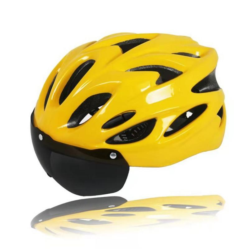 Unisex Cycling Helmet With Windproof Goggles Bike Motorcycle Scooter Outdoor Riding Safety Gear