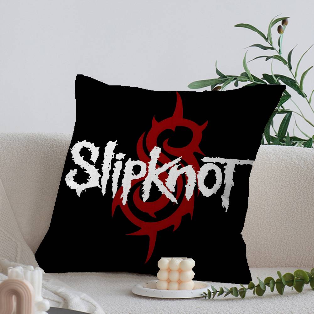 Cuscino Slipknot Band Heavy Metal Regali Arredamento Ufficio Casa Camera da Letto Divano Copricuscino per Auto Custodia 45X45Cm