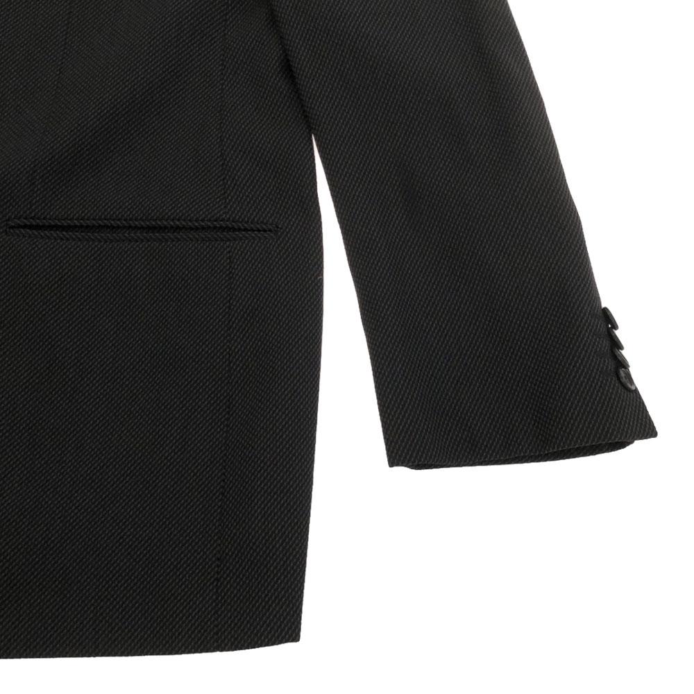 Armani Collezioni Garnitur Made in Italy z mieszanki wełny Czarny Męski Używany