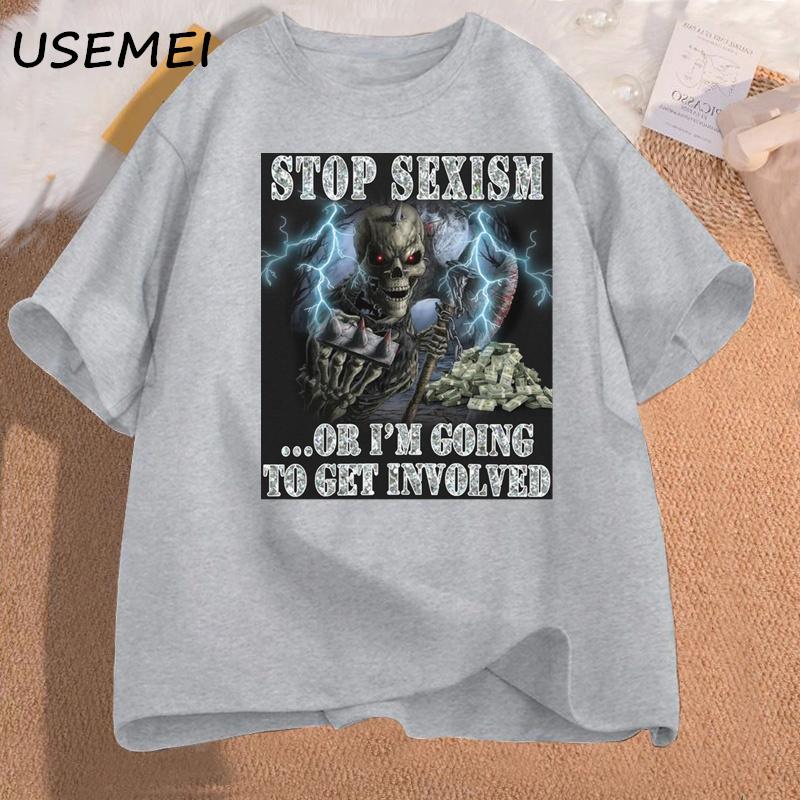 Funny Skeleton Tshirt Cotton Tshirts Casual Short Sleeve Unisex Clothes Printed Skull Graphic T Shirts Oversized Unisexs Clothing