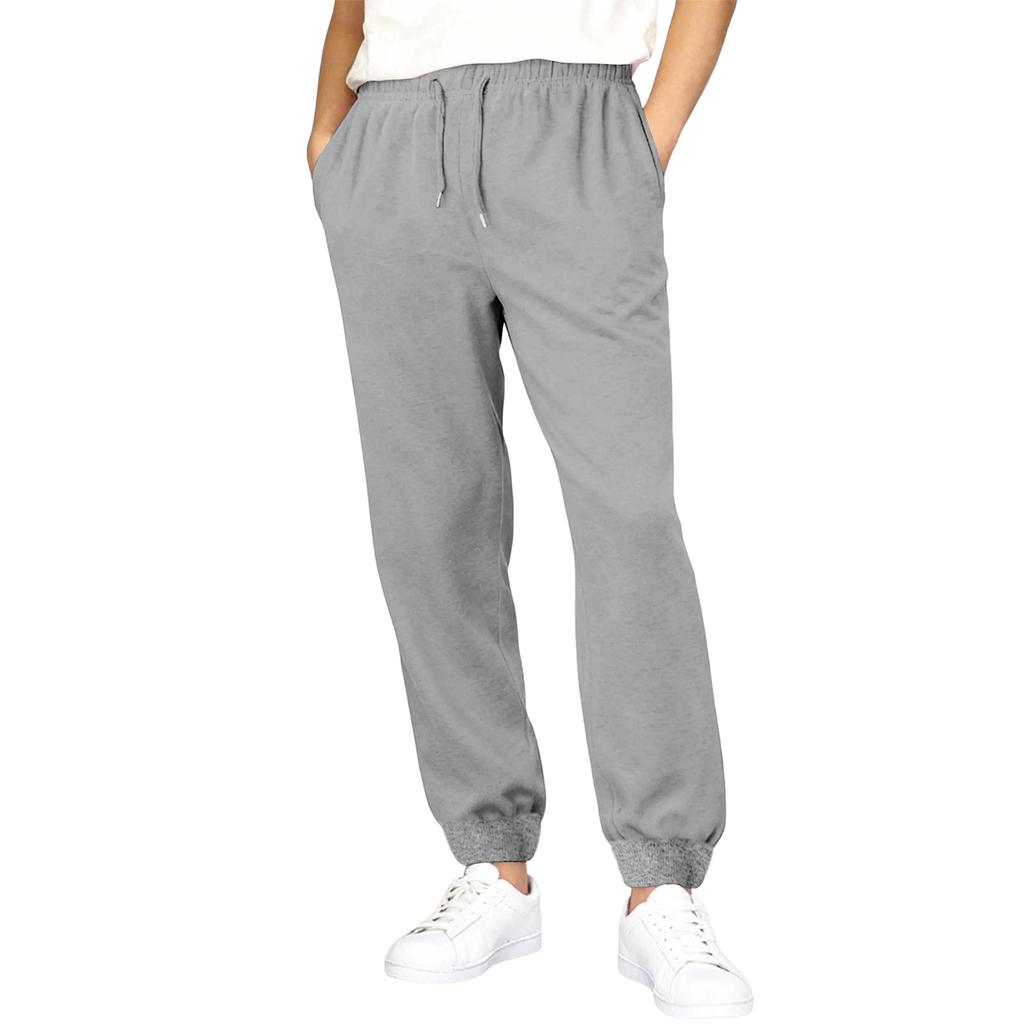 Men's Athletic Pants With Drawstring Elastic Waistband, Wide-Leg Design, Casual With Pockets