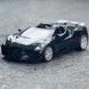 1/32 Bugatti Mistral W16 Alloy Sports Car Model Diecast Metal Toy Racing Car Model Simulation Sound and Light Childrens Toy Gift