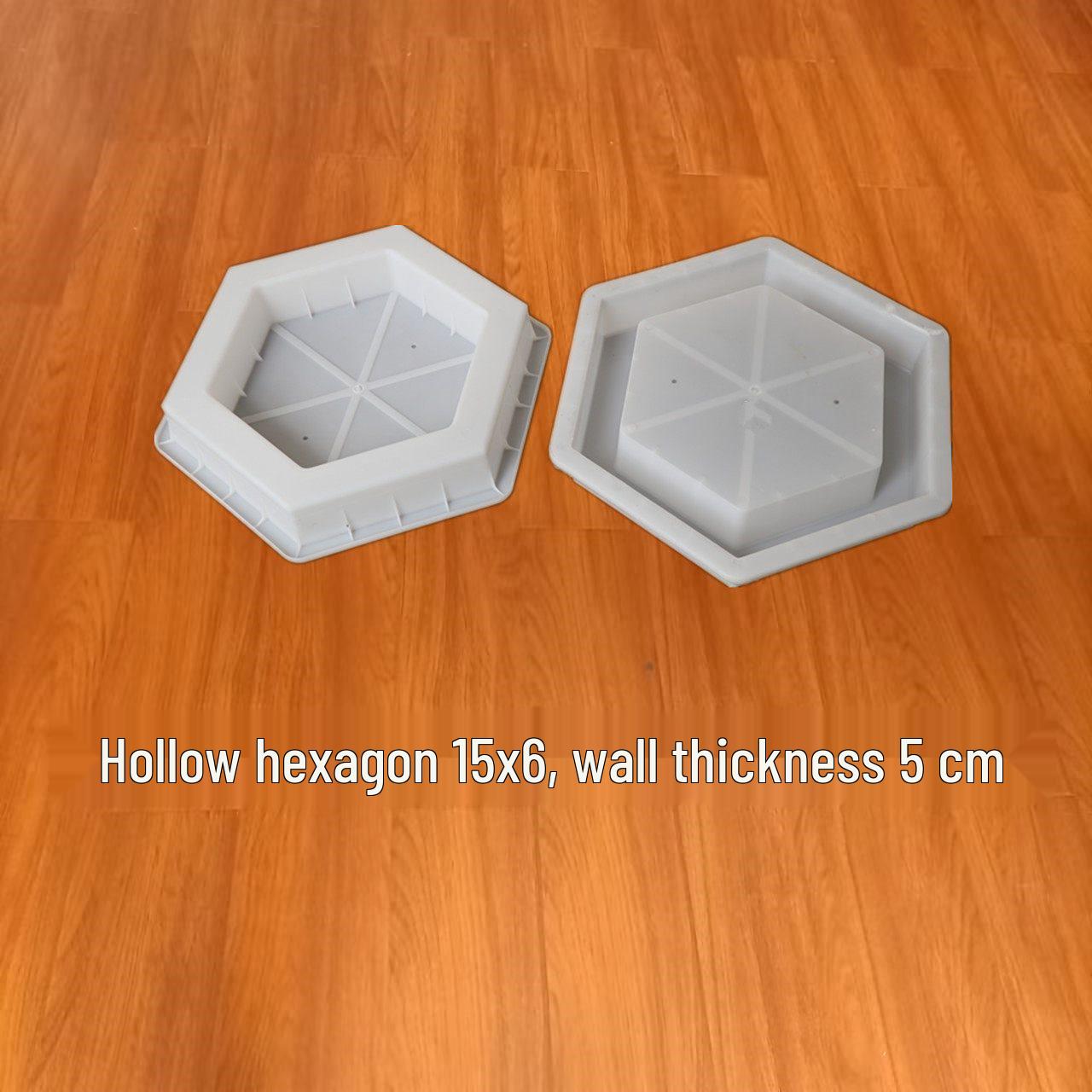 

Hexagonal Plastic Mold for Reservoir Planting and Slope Protection - 6-Sided Block (25x8x5) Default