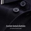 SEPTWOLVES Men's Color-block Lapel Polo Shirt
