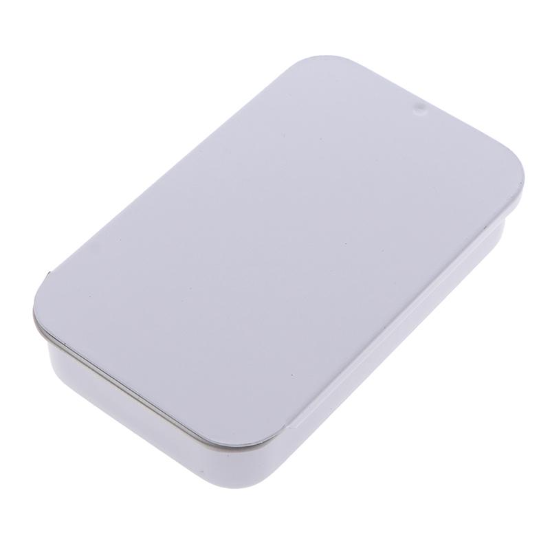 Small Metal Tin With Sliding Lid Sweets Lip Balm Beard Wax Cream Pills 8X5X1.5Cm