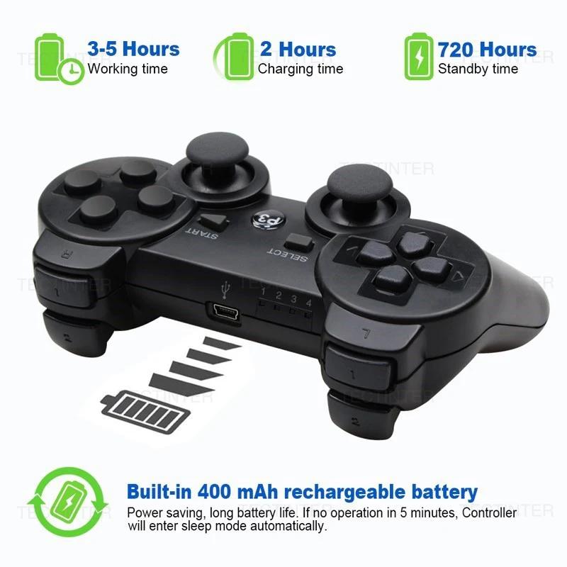 Controller Gamepad Wireless Supporto Bluetooth per PS3 Joystick di Controllo Vibrazione Integrata per Playstation 3 Accessori Joypad