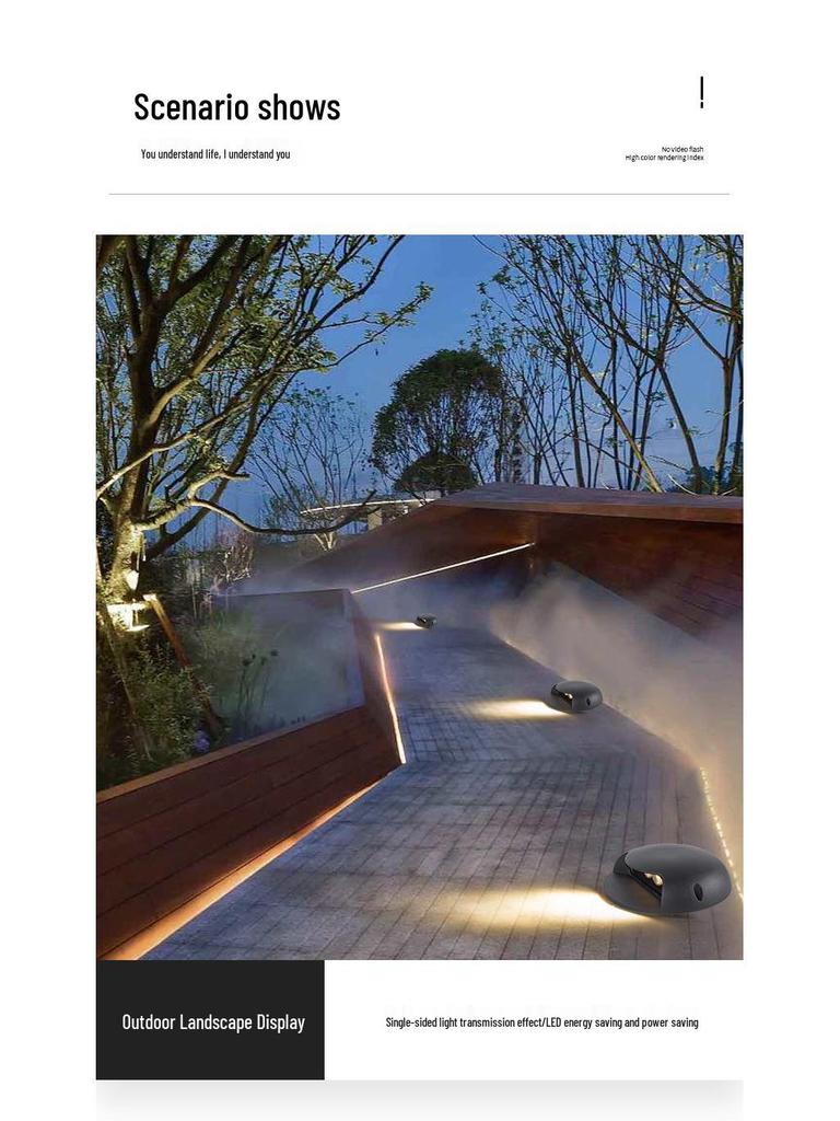 LED Waterproof Outdoor Turtle Back Step Light: In-Ground, Side-Emitting Walkway Illumination