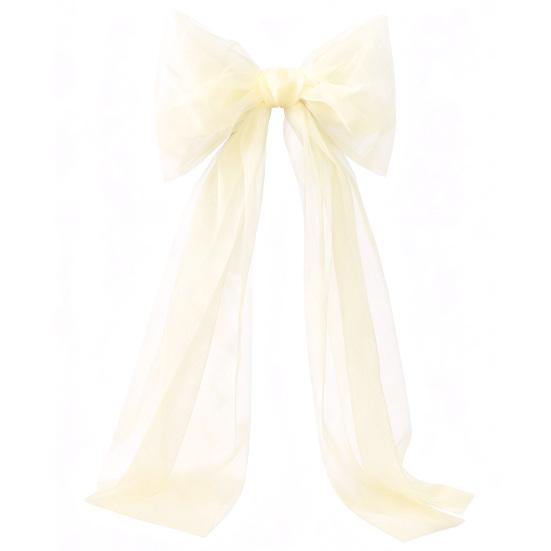 Christmas Tree Topper Bow Extra Large Mesh Bow with Long Streamers for Holiday Wedding Birthday Party Wall Decoration