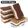 5/30PCS Sandy Fiber Seaweed Sponges Double-Sided Strong Water Absorption Cleaning Wipe Kitchen Dishwashing Pot Rust Stain Brush