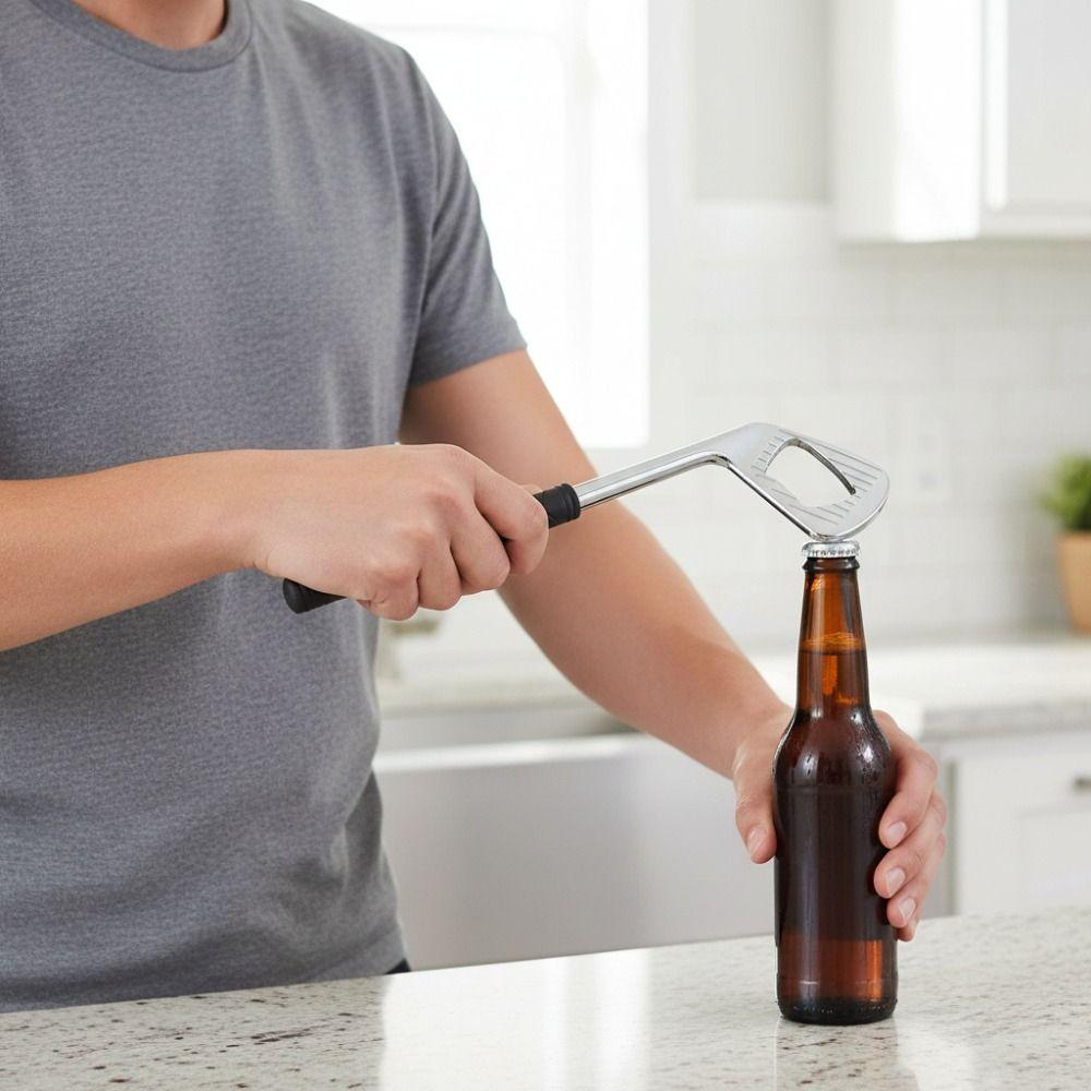 Zinc Zinc Zinc Alloy Golf Club Bottle Opener Non-deformable Bottle Cap Remover Brassie Bottle Opener Gift