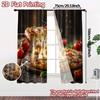 Set Of 2 Flat Printing Curtains Without Rod Melty Delight Print Popular Prints Thermal Curtain Light Filtering Polyester