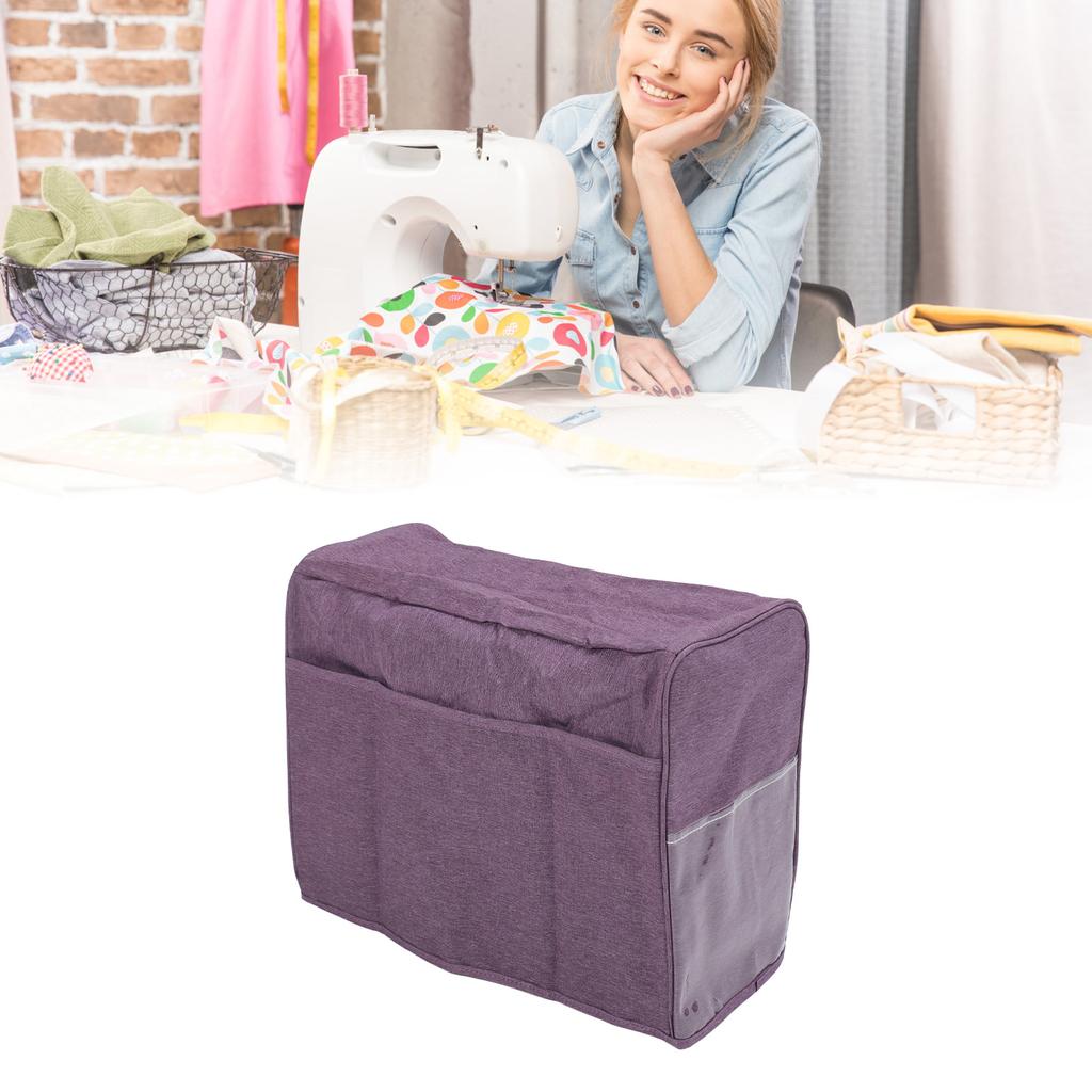 Sewing Machine Dust Cover Oxford Cloth Foldable Sewing Machine Protective Cover with   for Home