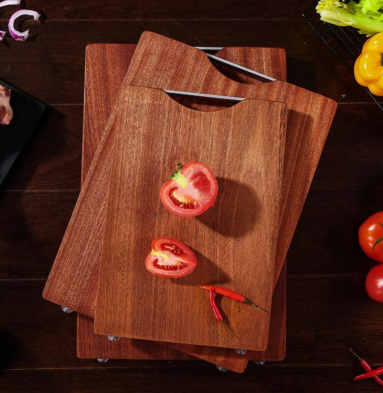 Wenge Wood Antibacterial Double-Sided Cutting Board – Anti-Mold, Solid Wood for Kitchen Use