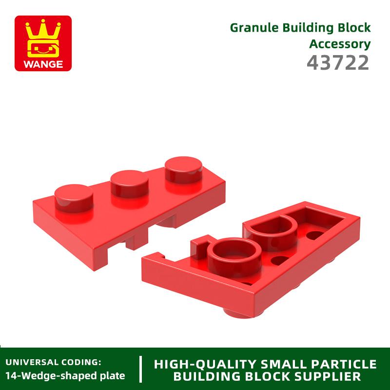 158Pcs/lot 43723 2x3 Right Wedge Plate Construction Bricks MOC Accessories Works With Featuring Blocks Kids Playthings Gift Idea Box