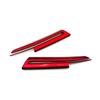 For Subaru Crosstrek XV    Black Red Car Front Hood Billet Grille Sticker Trim Garnish Strip Cover Frame Accessories