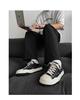 Korean Style Men's Canvas Skate Shoes, Breathable, Trendy, Versatile, Casual, Height-Increasing Soles.