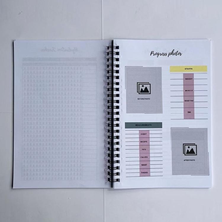 Weight Loss Journal Fitness Book Exercise Planner Weight Management Journal Pounds Lost & Body Measurement Notebook