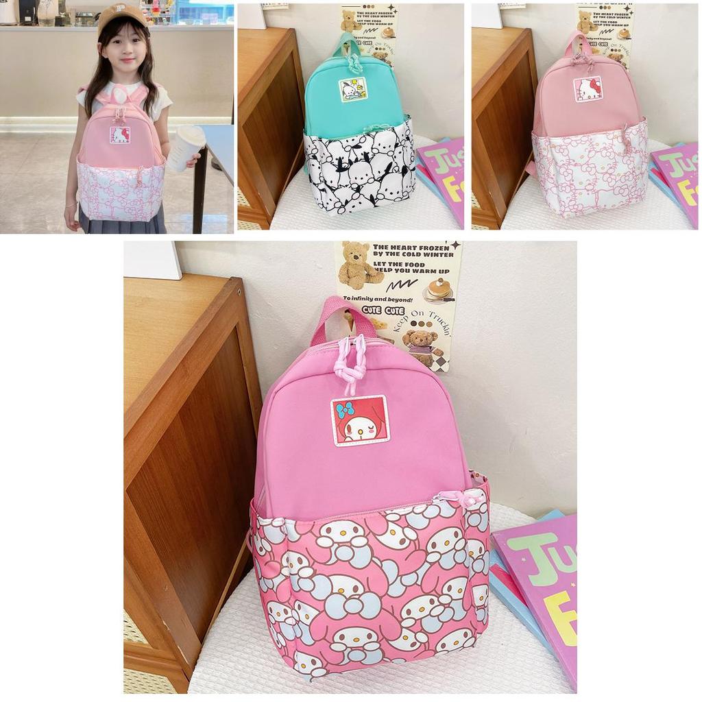 Cute Nylon Backpack For Preschoolers Trendy And Comfortable Cartoon Print