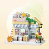 Street View Building Blocks Diy Plastic Model Mini Bricks Educational Assembly Games Desktop Home Decoration Children Gifts